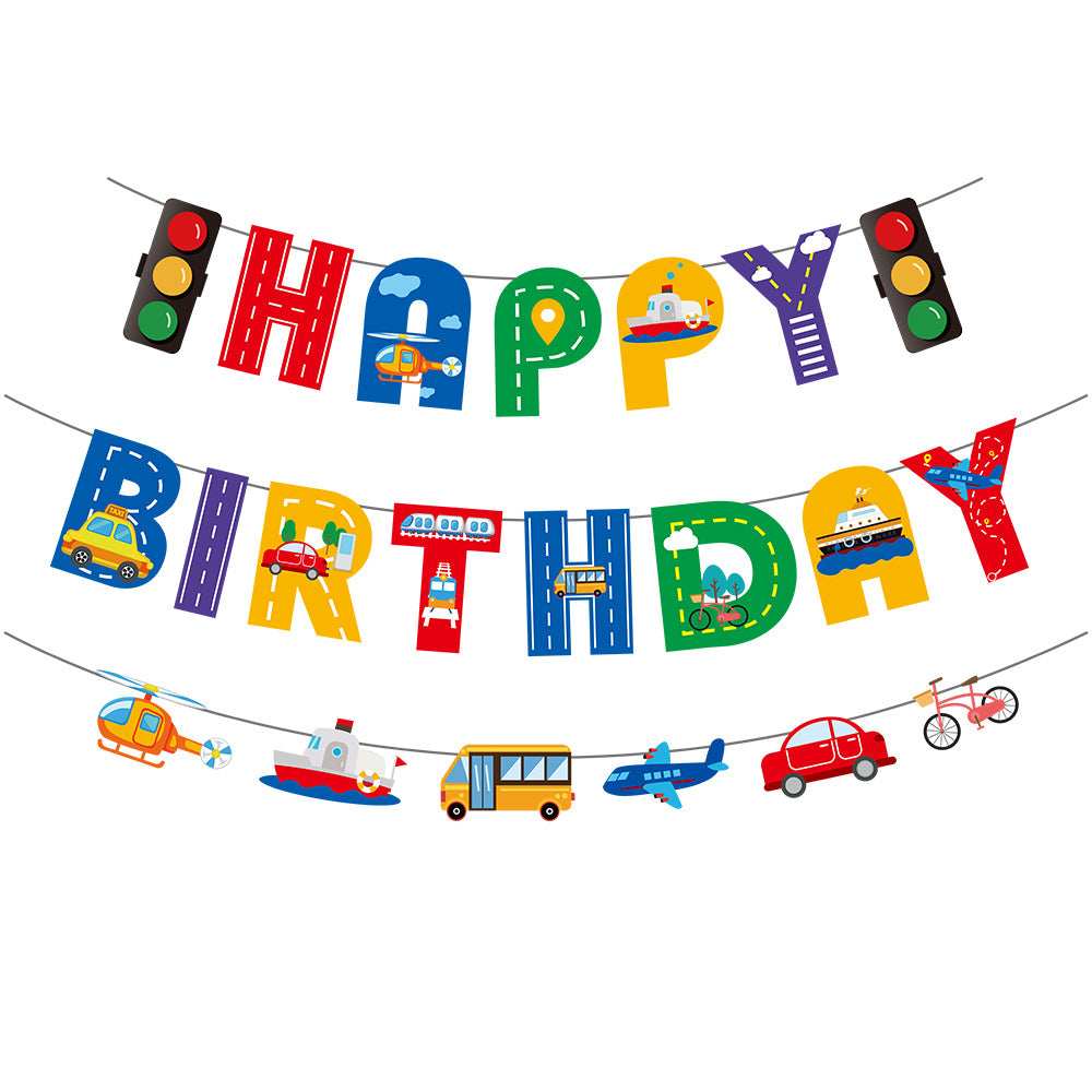 Wholesale Dinosaur Theme Party Birthday Flag Decoration